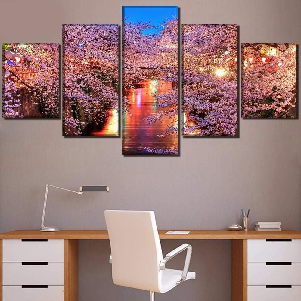 Vandelkt Cuadro En Lienzo Póster Decorativo Arte De La Pared 5 Piezas