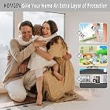 HOMGEN 8pcs Window Open Restrictors Locks with Keys & Screws for Kid Cat view 6