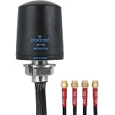 Proxicast 4x4 MIMO 5G Antenna - Low Profile Vandal Resistant Panel Mount | Through-Hole IP67 - 6 ft Coax for Cradlepoint, Digi, Peplink, Sierra on Verizon, AT&amp;T, T-Mobile - Black - ANT-121-T44-B-06