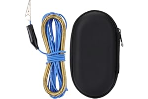 ZHIWHIS Radio Antenna, Shortwave 9.85’ Crocodile Clip Radios Antenna, Storage Case Included, FM SW External Antenna to Improve Signal Reception Suitable for FM VHF SW Radio AN-10