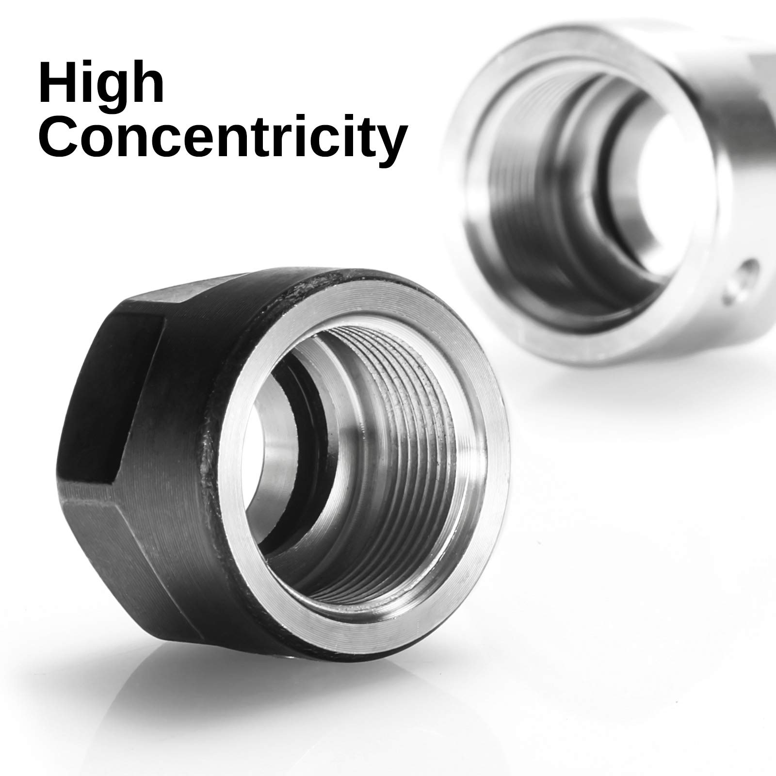 4pcs ER11-A Collet Clamping Nut With Dynamic Balance Holes for CNC Milling Chuck Holder Lathe