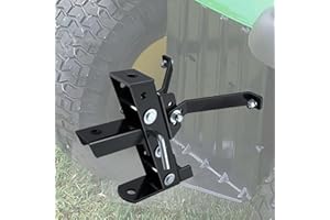 Eapele Adjustable Trailer Hitch for Lawn Mower, Garden Tractor Trailer Hitch, Compatible with John Deere Ariens Cub Cadet Poulan Pro Husky Husqvarna Craftsman Riding Mower