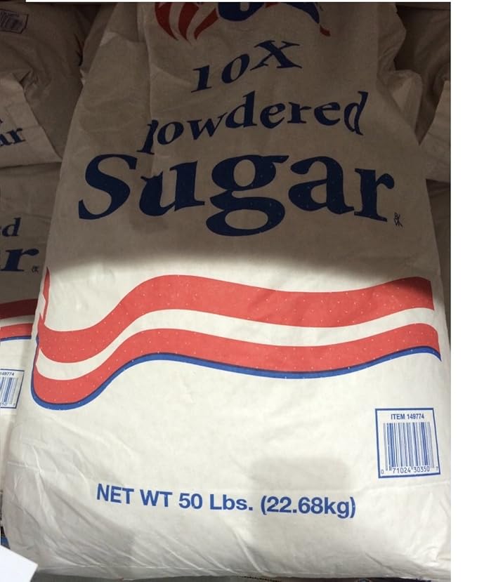 POWDERED SUGAR 100 POUNDS (TWO 50 POUND BAGS) Grocery
