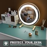 K KNODEL Large Office Leather Desk Mat 80x40cm Green Dual Sided view 6