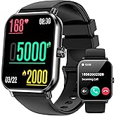 Smart Watches for Men Women(Answer/Make Calls), 1.83" HD Touchsreen, 120+ Sports Modes, 5 ATM Water-Resistance, Heart Rate/Sleep/Step Monitor, Timer, Calories, Activity Tracker for Android/iOS
