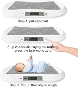 Meilen Multi-Function Baby Scale 20kg, Accurate Measurement for Pets & Infants view 6