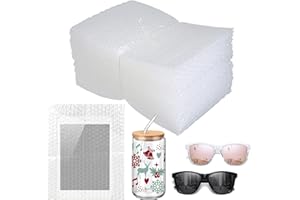 XHMAXE 50Pcs Bubble Pouches Wrap,8”x10”Bubble Pouches for Shipping,Double Wall Bubble Cushioning Wrap out Bags for Mailing Packing,Moving and Storage Glass Fragile China Dishes Electronic Item