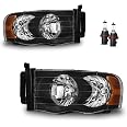 Set of Black Headlights + Taillights for 02-05 Ram 1500 and 03-05 Ram 2500/3500