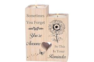 CREEK BROOK Double Sided Printing, Gifts for Women, Candle Holders, Friendship Gifts for Women Friends, Best Friend Birthday Gifts, Inspirational Gifts for Women Friend, Colleagues, Sister, Bestie