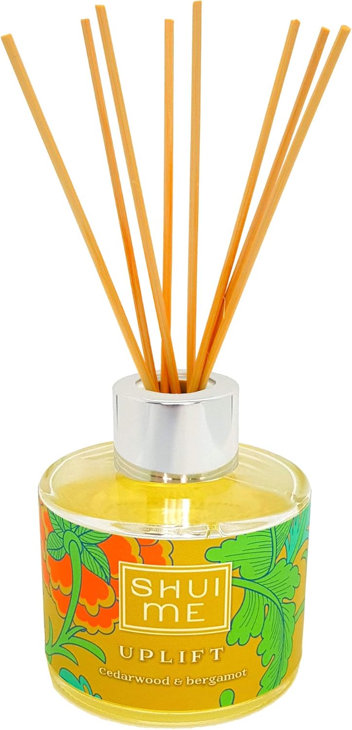 Shui Me Uplift - long lasting, luxury, organic aromatherapy reed diffuser 100ML - Cedarwood & Bergamot, Multicolor - Image 3