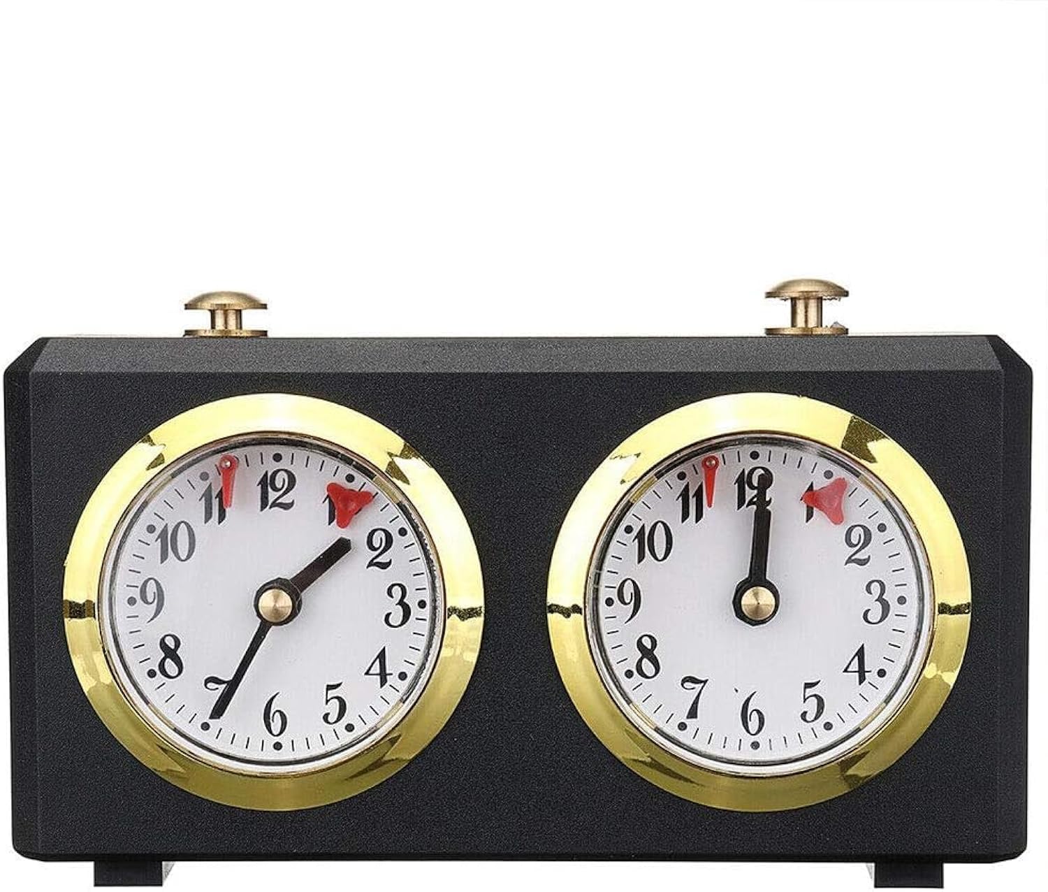 Photo 1 of Chess Timer, Professional Analogue Count Up/Count Down Timer for Chess & Go – No Battery Required (Black)