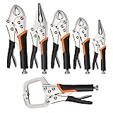 NOEAIKE Locking Pliers Set,6-Pack Vice Grips Pliers