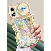 Toycamp for iPhone 16 Plus Case 6.7" - Women Girls Cute Phone Cover Turtles with Sliding Camera Cover Glitter Unique Cartoon Girly Kawaii Design Flowing Liquid Quicksand Case for iPhone 16 Plus