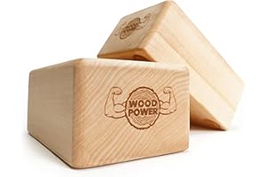 WOODPOWER BalanceBlocks - Handstand Blocks & Yoga Block in One - Bodyweight Training, Gymnastics, Acrobatics, Yoga, Yoga prop and accessory, Lightweight, Good for Travel, Premium European Quality (Pack of 2)
