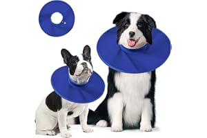 ODSSDAPU Dog Recovery Collar,Dog Soft Cone Collar Alternative After Surgery,Adjustable,Breathable E Collar for Large/Medium/Small Dogs Cats,Blue XL