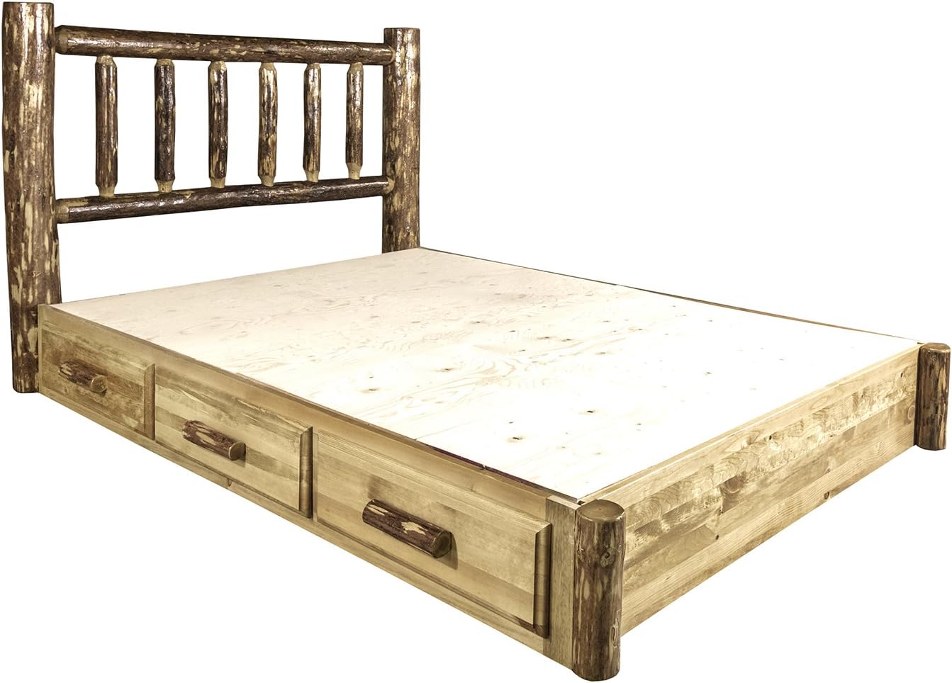 Best Pine Log Bed Frame