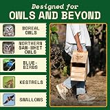 WildYard Cedar Owl Box Nest Box with Camera Slot Easy Hang Clean Access view 6