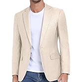 Wehilion Mens Casual Blazer Lightweight Sports Coat Suit Jacket for Summer Daily Business Wedding Party Christmas