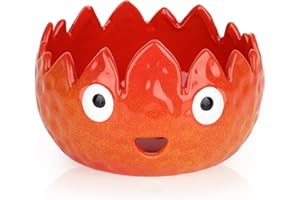 Katech Flame Yarn Bowl for Crocheting-Crochet Bowls Knitting Bowls-Cute Handmade Ceramic Flame Yarn Bowls-Ideal Crochet Gifts for Crocheters Knitter