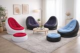 eBoutik Deluxe Inflatable Lounge Chair & Footstool Navy view 5