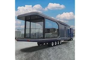 Generic Modern Adults' Portable Prefab House Kit: 4-6 Person Tiny House, Family Villa, Fully Furnished with Bedroom, Kitchen,