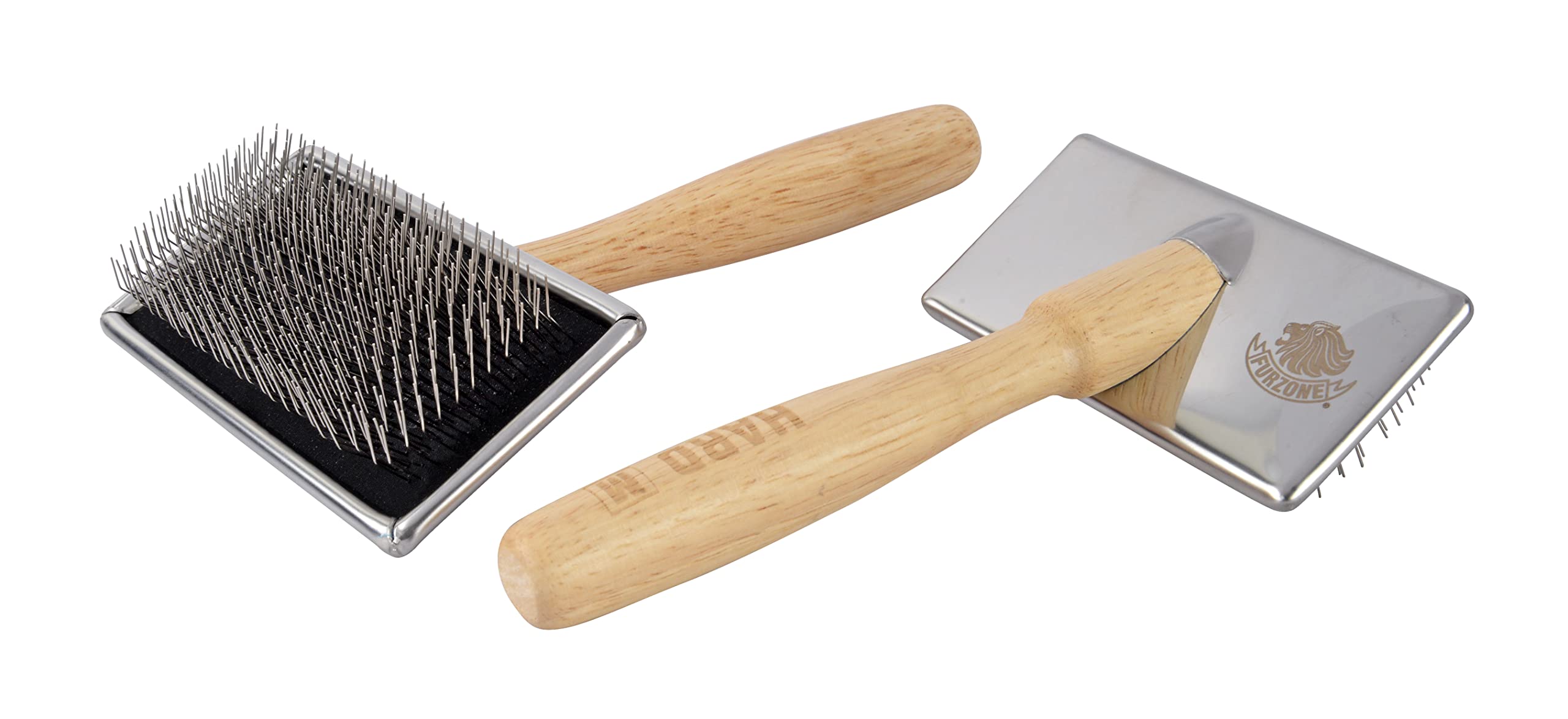 Furzone Slicker Brush for Dogs (Size L) - Stainless Steel Hard Pin Grooming Brush for Dogs