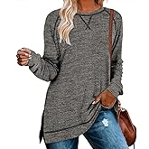 Aokosor Tunic Tops for Women 2025 Long Sleeve Shirts for Leggings Loose Fit Sweaters