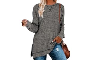 Aokosor Tunic Tops for Women 2025 Long Sleeve Shirts for Leggings Loose Fit Sweaters