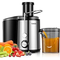 GDOR Juicer Machine 800W 3" Wide Mouth Juicer for Whole Fruits and Vegetables 3 Speeds Centrifugal Juicer Quick Juicing Juice