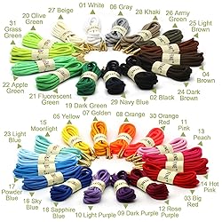 YJRVFINE Athletic Round Shoe Laces: 2 Pairs 31 Inch