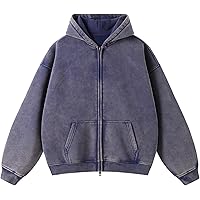 Amazon.com: Pairxily Oversized Vintage Cotton Jacket Acid Wash