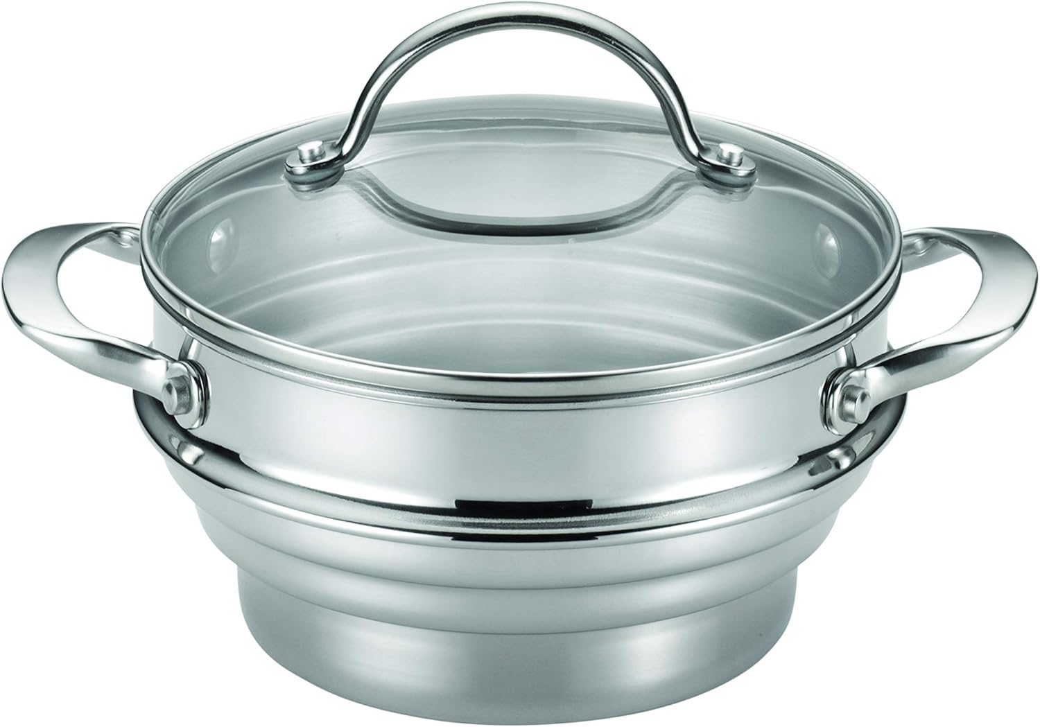 Anolon 77447 Classic Stainless Steel Steamer Insert with Lid, Silver