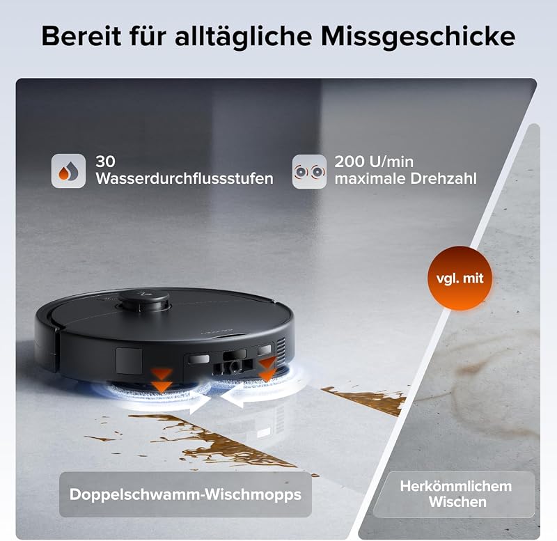 Qrevo 2 Pro Saugroboter mit Wischfunktion, 25.000 Pa Saugkraft — Foto 8 von 8