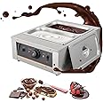 Takywep Chocolate Tempering Machine - 3.3L*2 Tanks, 18 Lbs Capacity, Temp Control 86~176℉, 1500W Stainless Steel Electric Food Warmer for Chocolate/Milk/Cream Melting