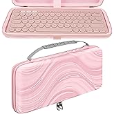 TOCCOOL Keyboard Travel Case, Hard Shell Protective Case Compatible with Logitech Pebble Keys 2 K380s/ Logitech K380 (Pink)