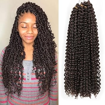 Amazon Com Alileader 6pcs Passion Twists Crochet Hair Water Wave