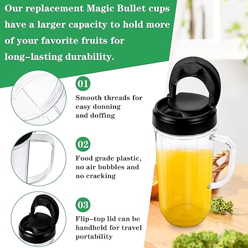 Amazon Magic Bullet Replacement Cups And Lids Pack Small 16oz Cup