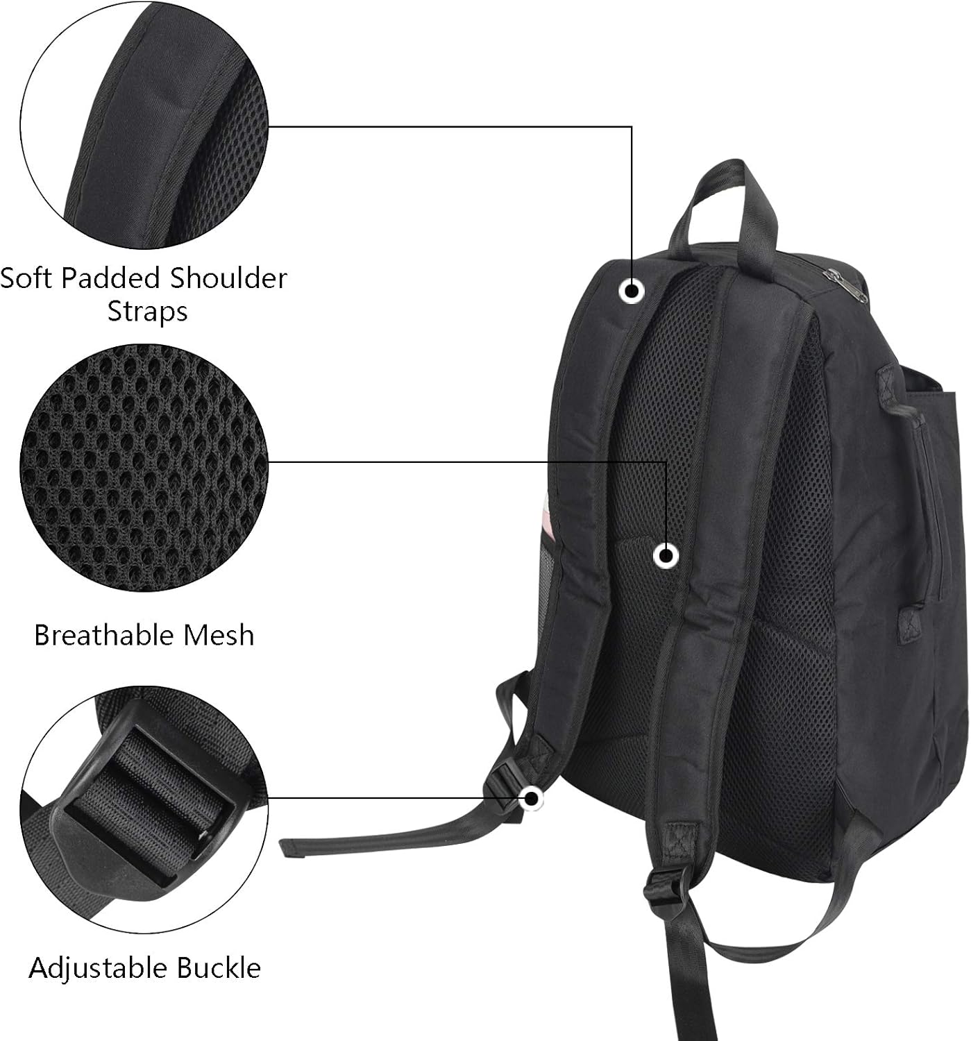Qchengsan Tennis Racket Backpack, Tennis Bag, Tennis Racquet Holder Bag Fit for Man, Woman, Teenagers, Tennis Racket Bag for Pickleball, Badminton, Squash, Other Accessories (Black) : Sports & Outdoors