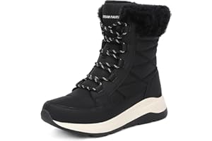 DREAM PAIRS Women's Winter Snow Boots Waterproof Lightweight Warm Faux Fur Lined Insulated Outdoor Ladies Mid-Calf Booties