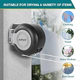 ARVO Wall Mounted Double Retractable Washing Line 30m Indoor Outdoor view 4
