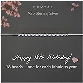 EFYTAL 18th Birthday Gifts, 925 Sterling Silver Bracelet, 18th Birthday Gift Ideas, Gifts for 18 Year Old