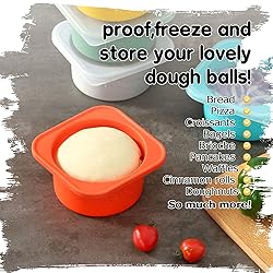 KEVJES Stackable Silicone Artisan Pizza Dough