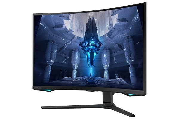 SAMSUNG 32″ ODYSSEY NEO G7 4K UHD 165HZ 1MS G-SYNC 1000R CURVED GAMING MONITOR, QUANTUM HDR2000, AMD FREESYNC PREMIUM PRO, ULTRAWIDE GAME VIEW, DISPLAYPORT, HDMI, HEIGHT ADJUSTABLE STAND, BLACK