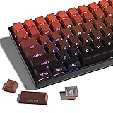 XVX Side Print Gradient Red Keycaps, Double Shot