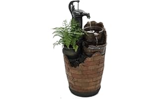 FENG SHUI IMPORT Glenville Water Pump Cascading Water Fountain