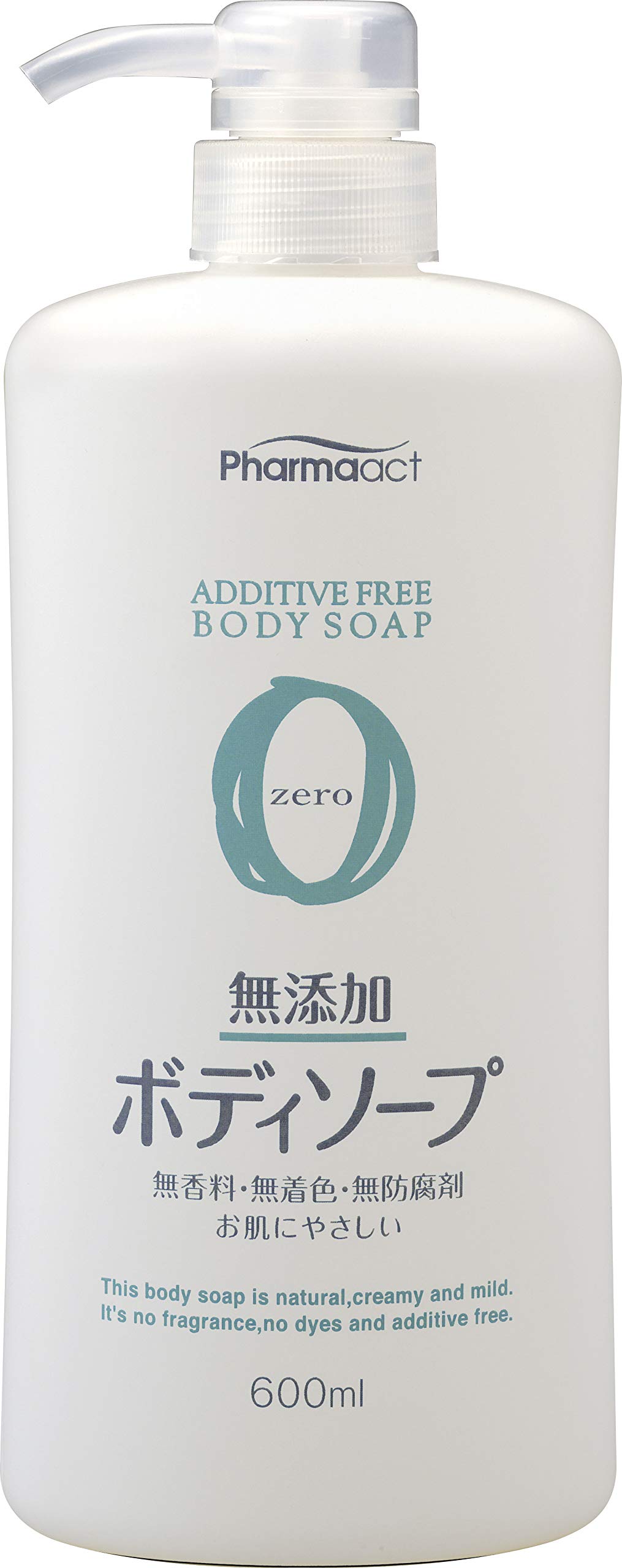 Kumano Oil Pharmaact Additive-Free Body Soap, 20.3 fl oz (600 ml)