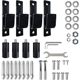 BESTHLS Pull Up Bar Accessories - 4Pack of Wall Mounted Iron J Hooks Screws | Accessories for Pull Up Bar Chin Up Bar Station