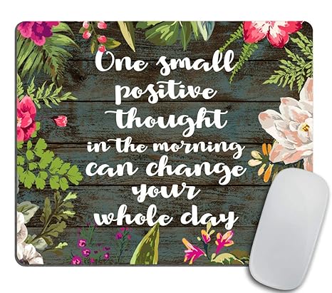 Inspirational Positive Quote About Happiness Mouse Pad One Small