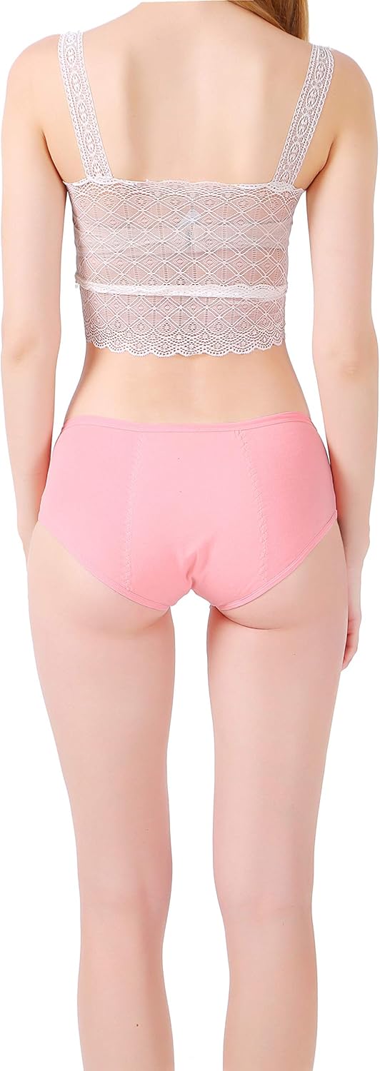 Hellove Cotton Period Panties Menstrual Leak Proof Protective Briefs For Teen Girls,Women: Clothing