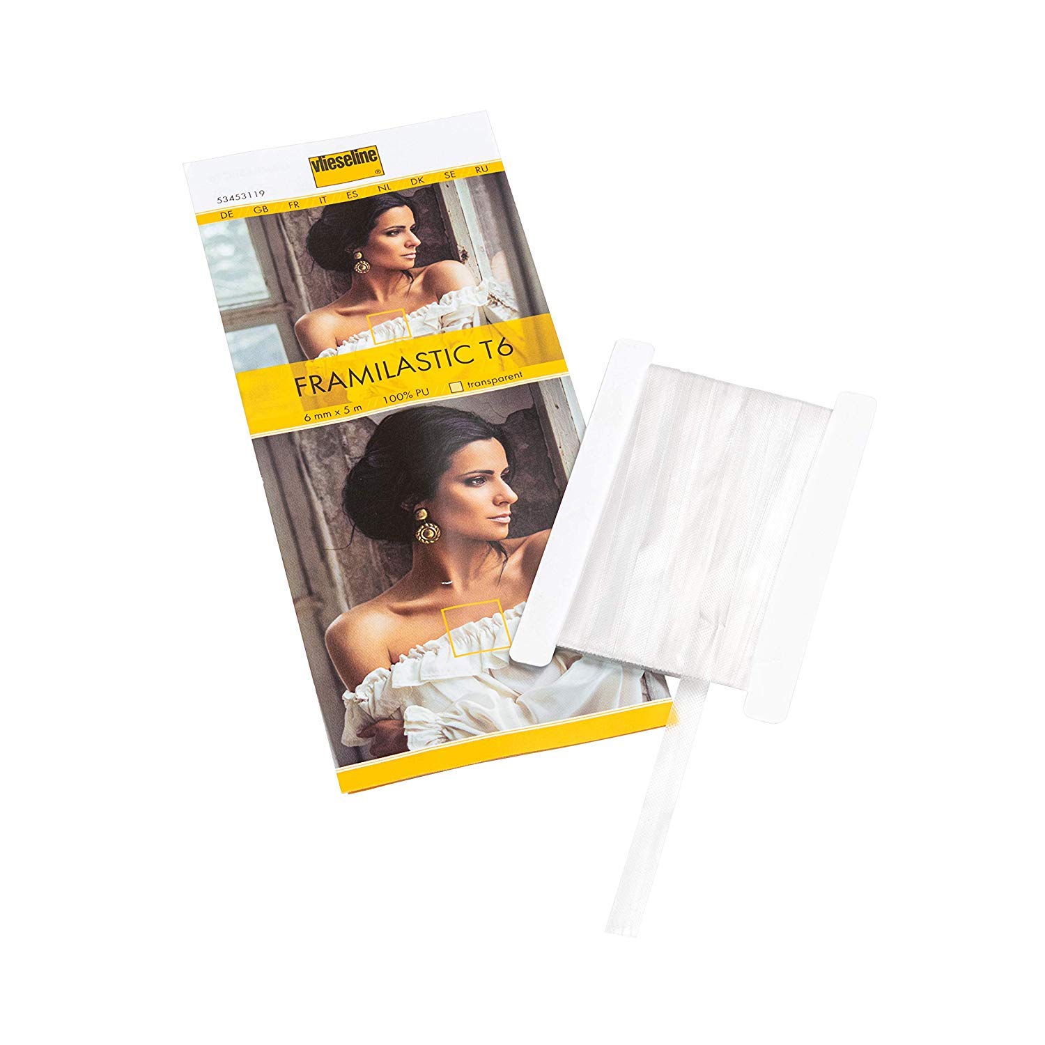 Vilene Framilastic Tape, Transparent, 5 m x 6 mm, 1-Piece